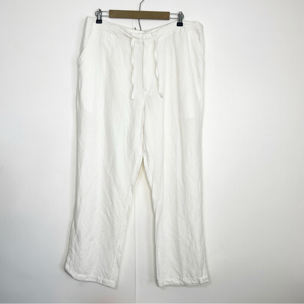 Cubavera Linen‎ Drawstring Pants